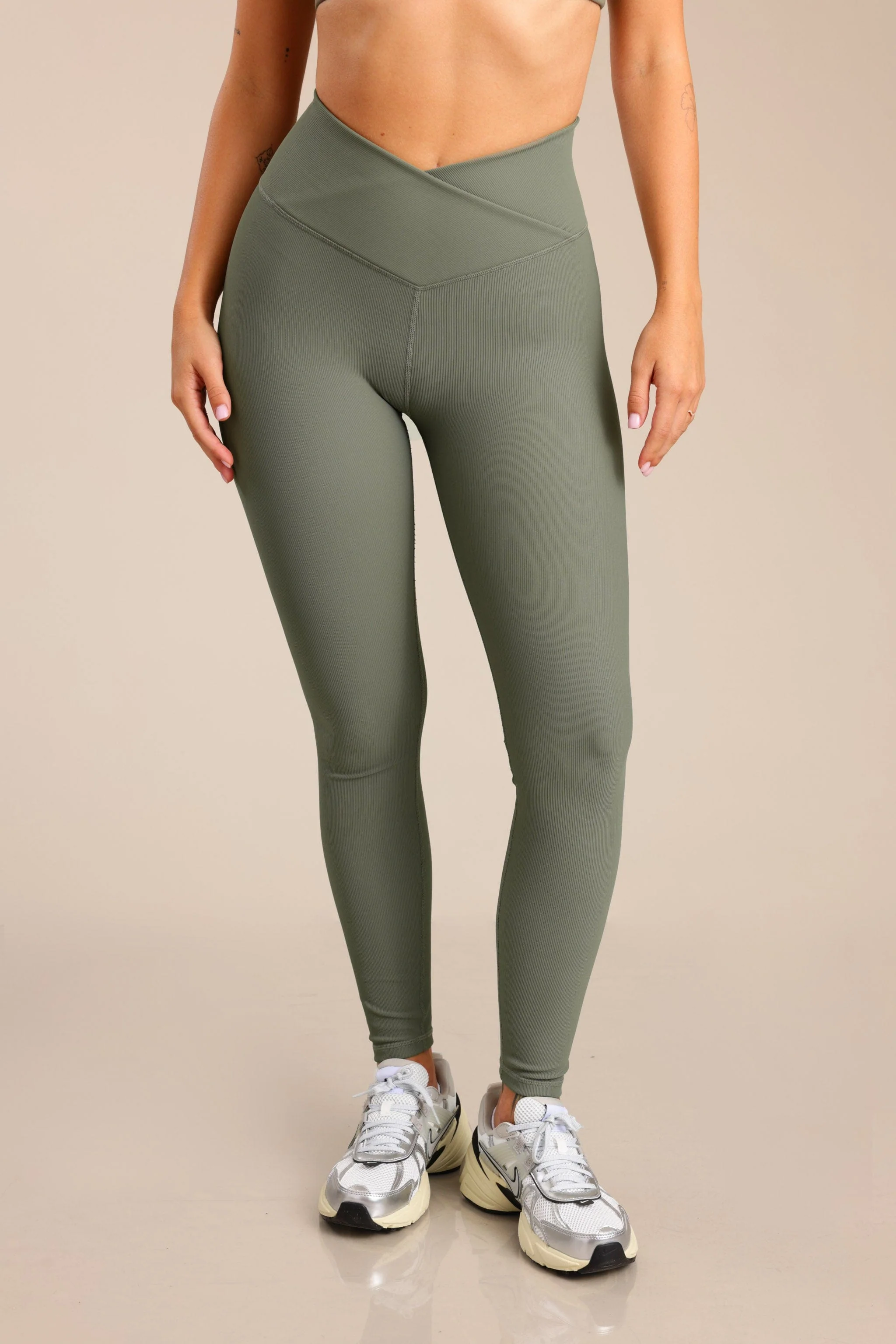 טייץ RIB TEXTURE- V WAIST
