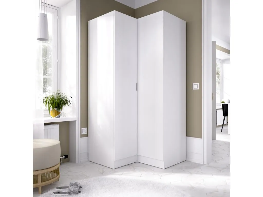 Armario Rincón con Puertas Banakdecoracion blanco 97977MPPI
