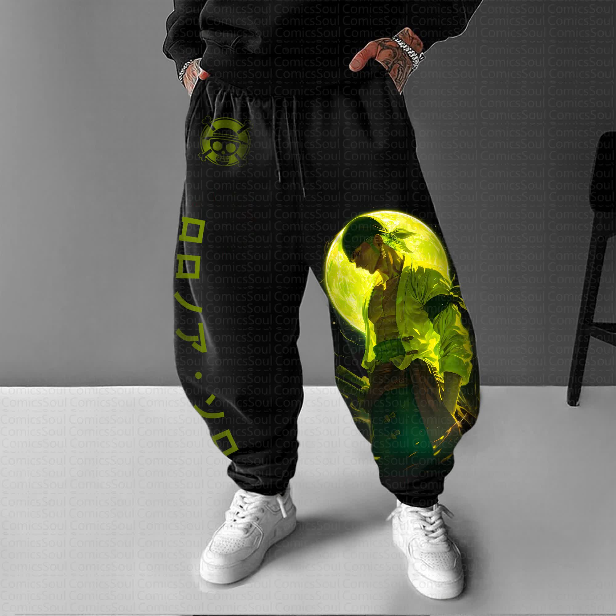 Unisex Anime Inspired Vintage Pants丨Comicssoul