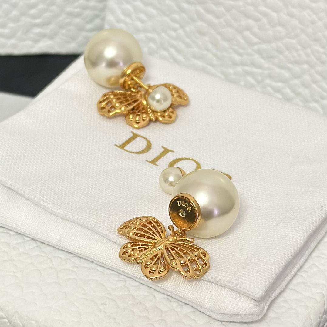Dior Butterfly Dangle Earrings - Original Replica Club
