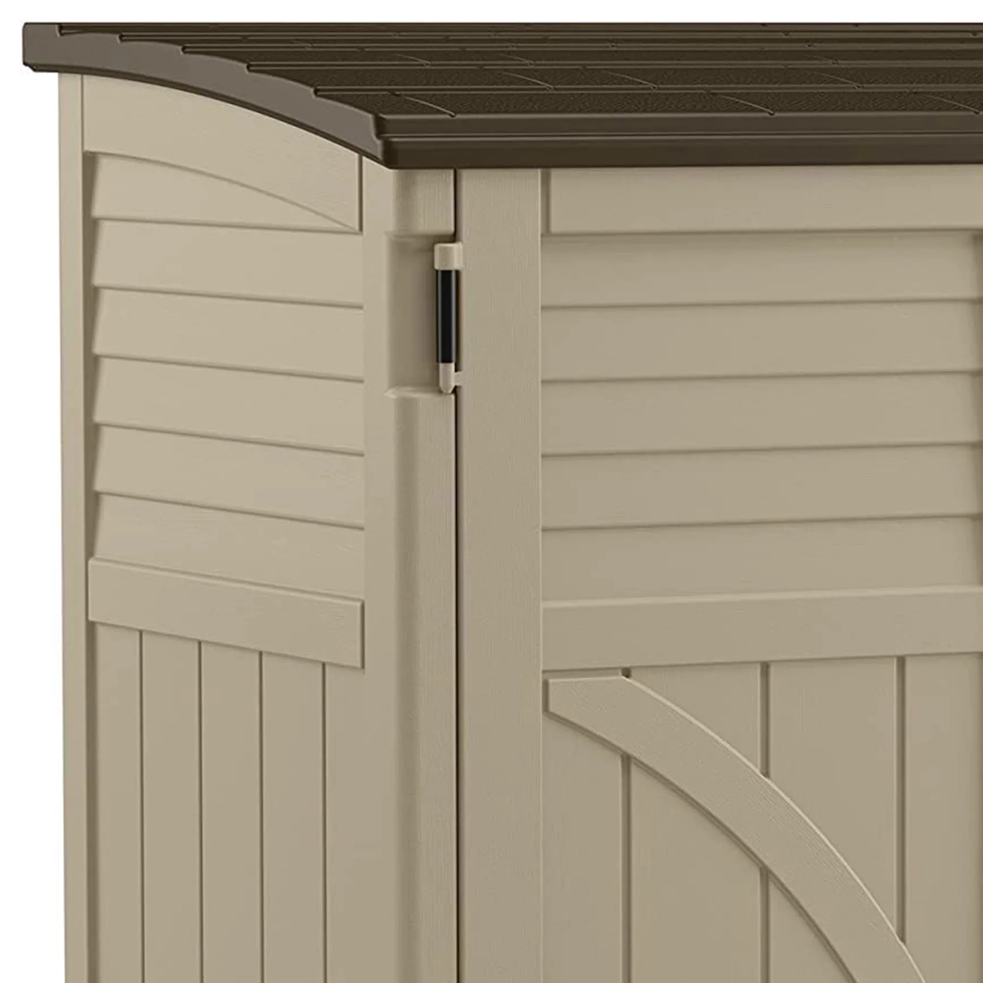 Suncast 34 cu. ft. All-Weather Resin Horizontal Outdoor Storage Shed, Taupe