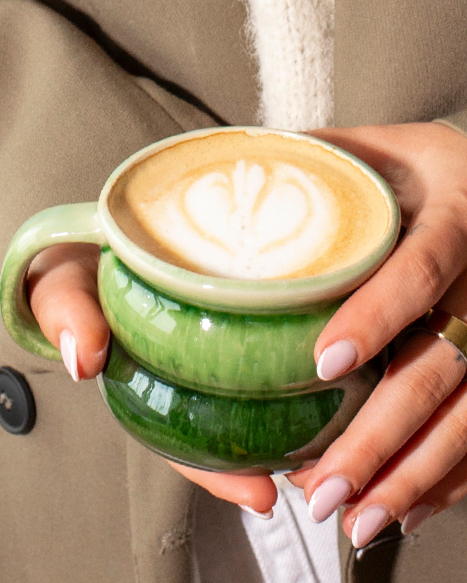 Ombra Tasse klein bubble grün dunkelgrün