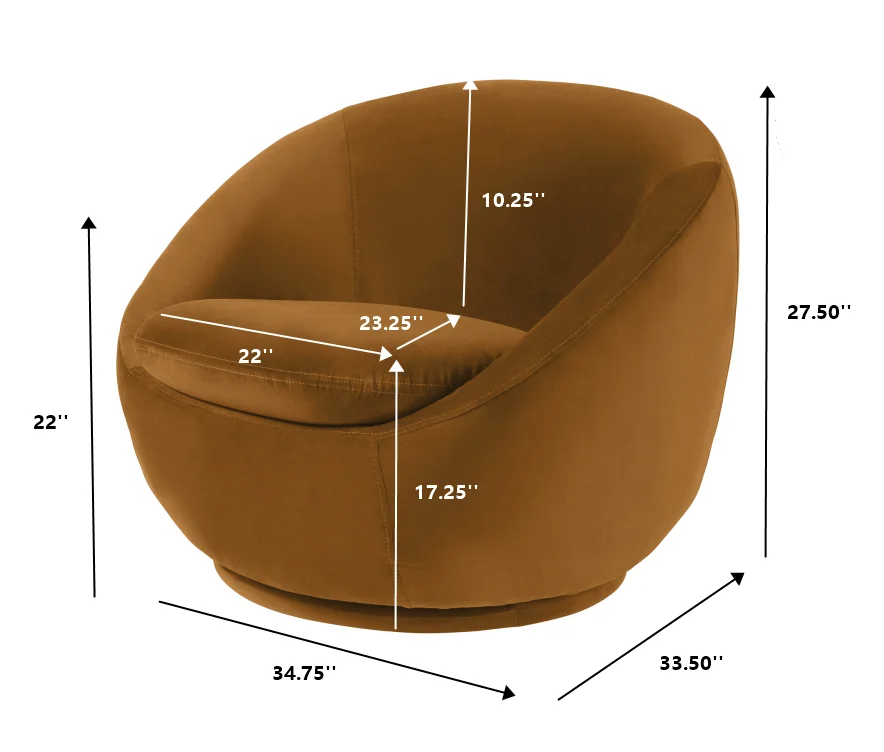 Better Homes & Gardens Mira Swivel Accent Chair, Cream Shearling - Image 43