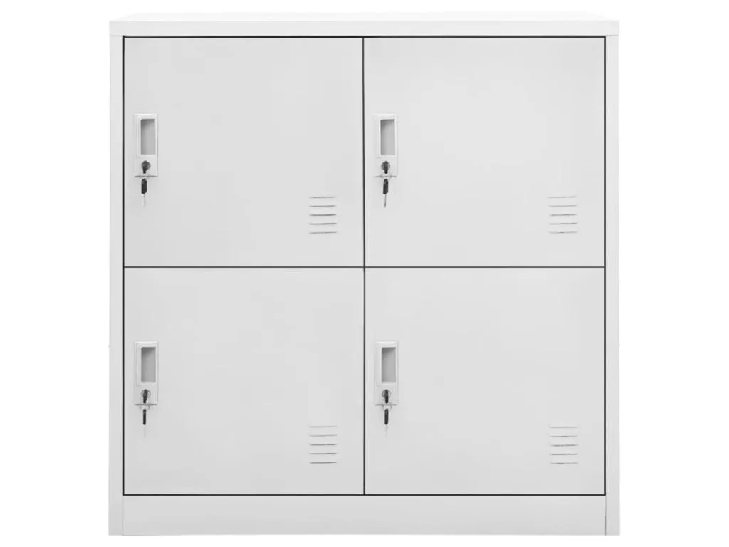 Armarios taquilla 5 uds de acero gris claro 90x45x92.5 cm