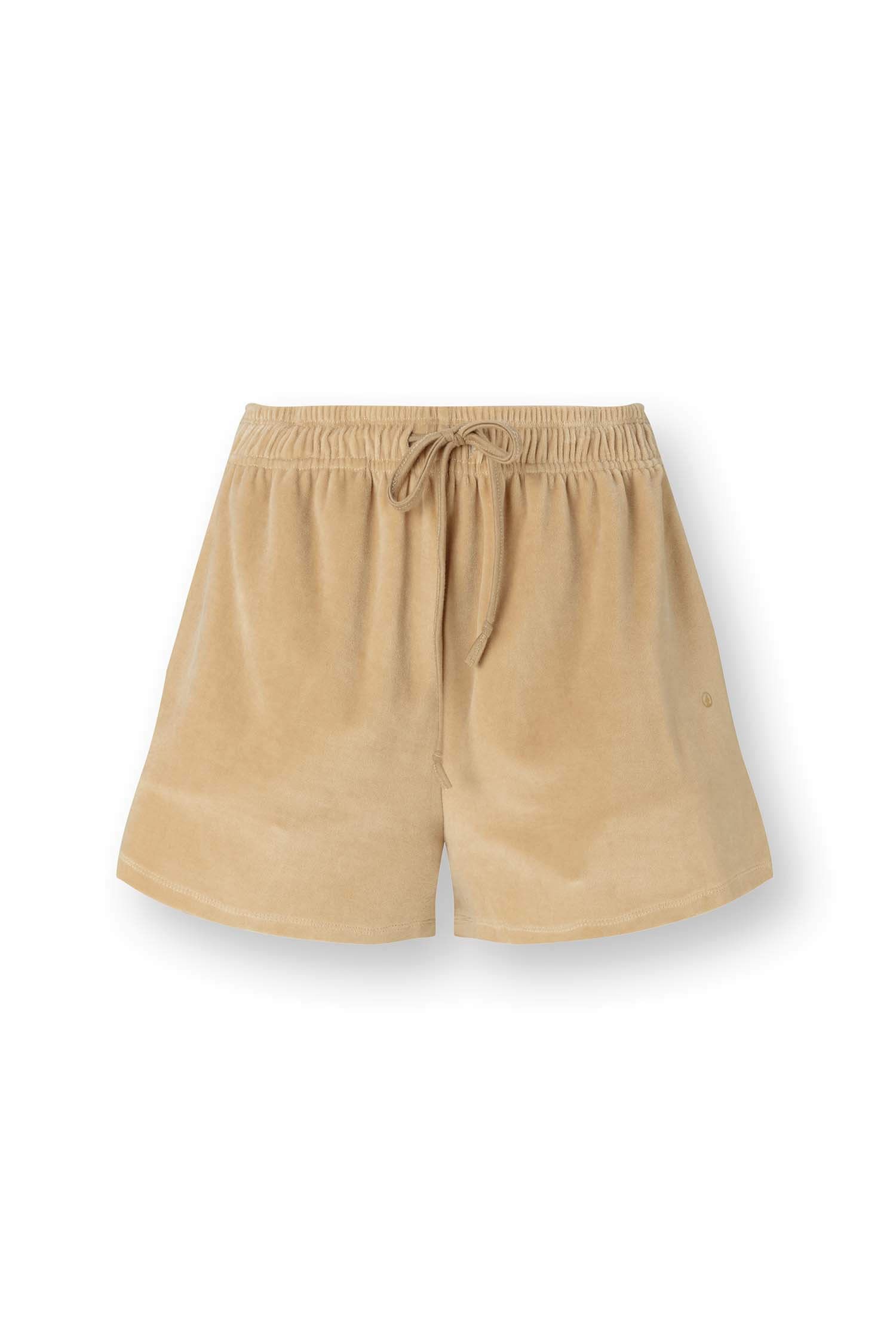 Bisou Short Trousers Velvet Beige