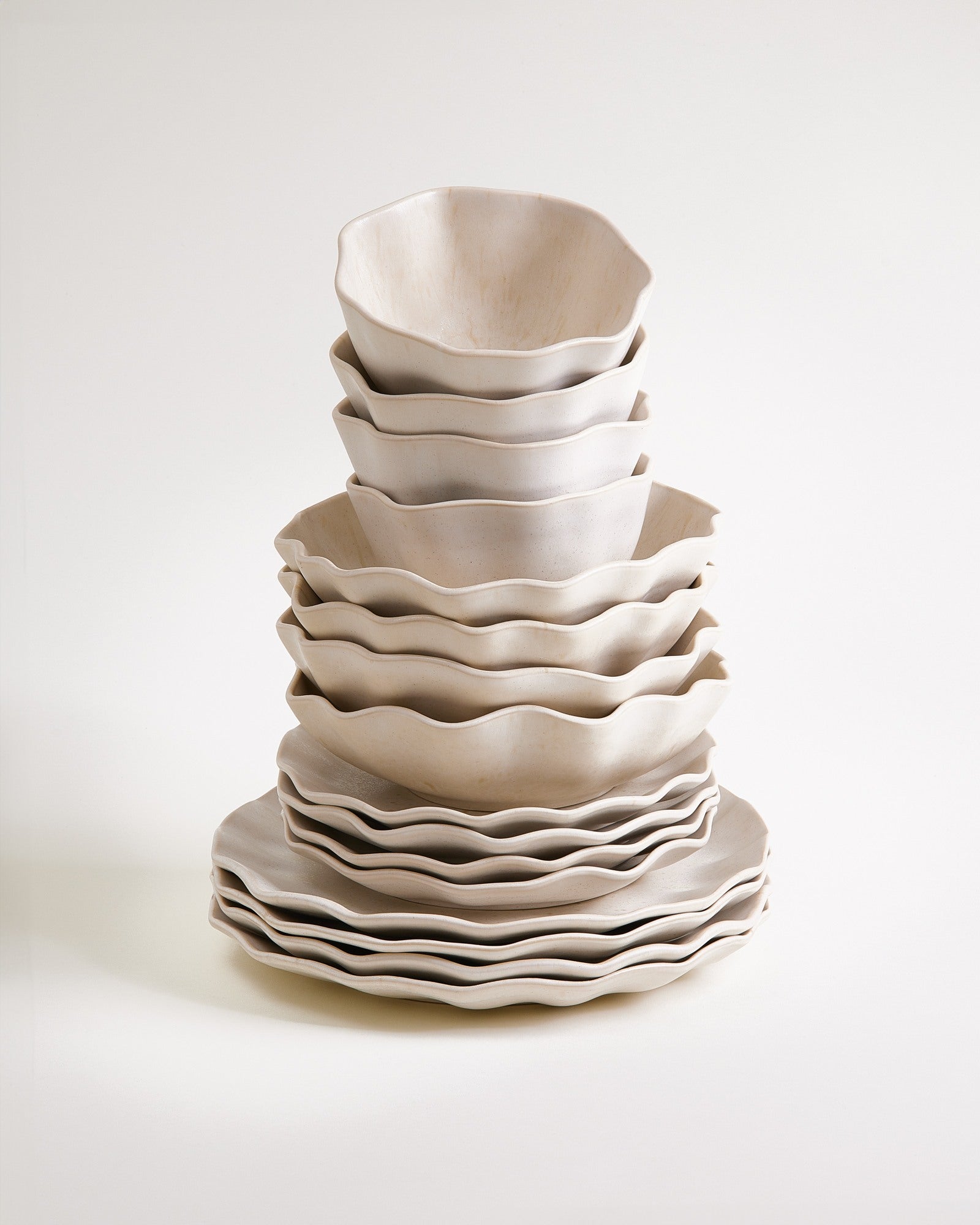 Sintra Geschirr-Set shell sand 16-teilig