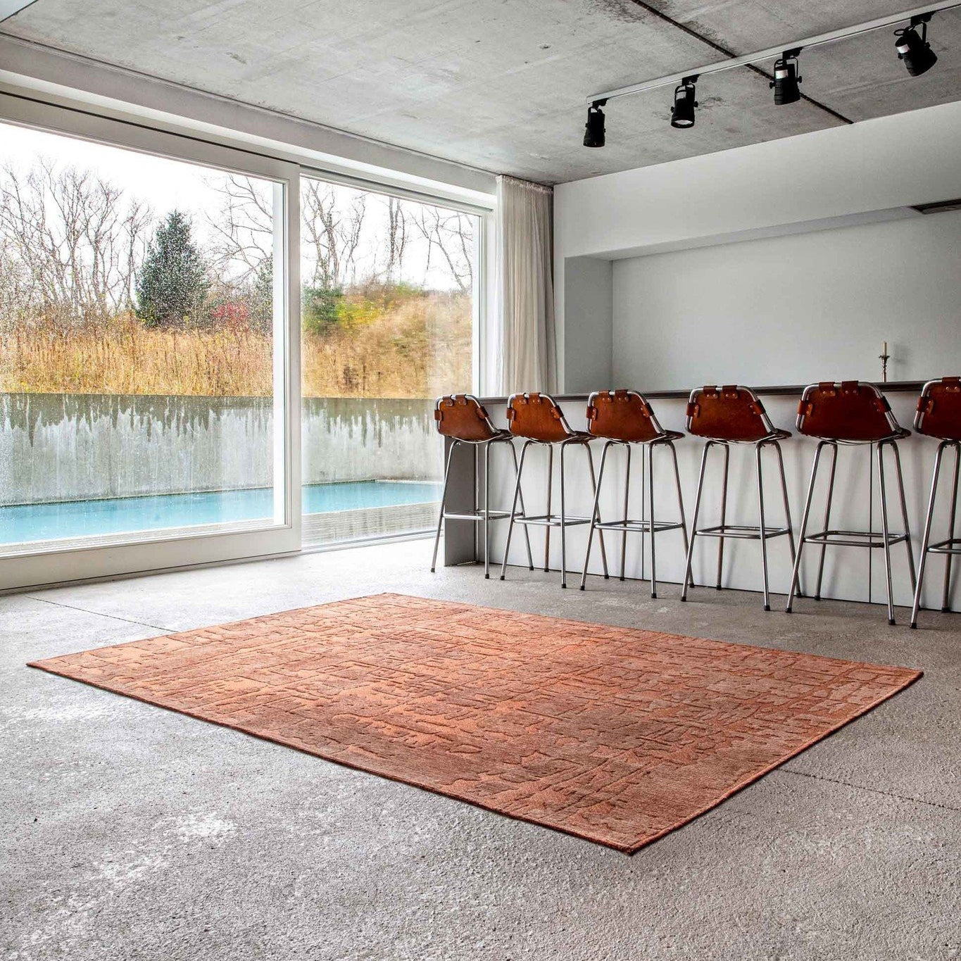 Louis de Poortere Structures Vloerkleed 170 x 240 cm - Za Copper