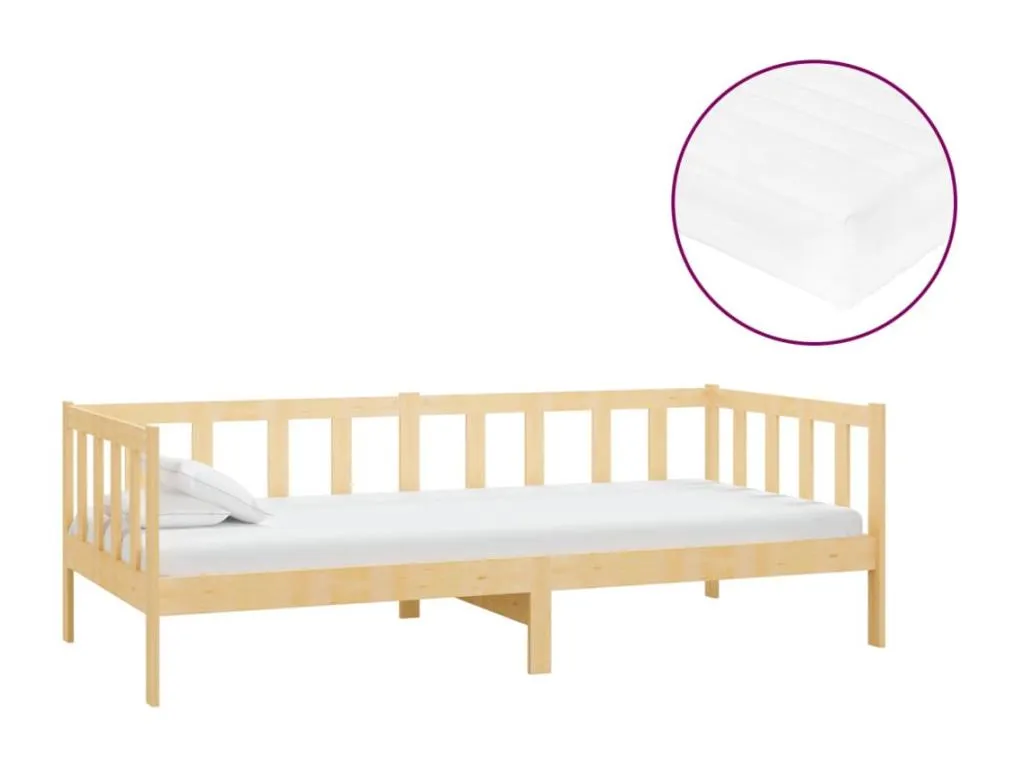 Sofá cama con colchón Decocasaes maciza 90x200 cm 58853ifba