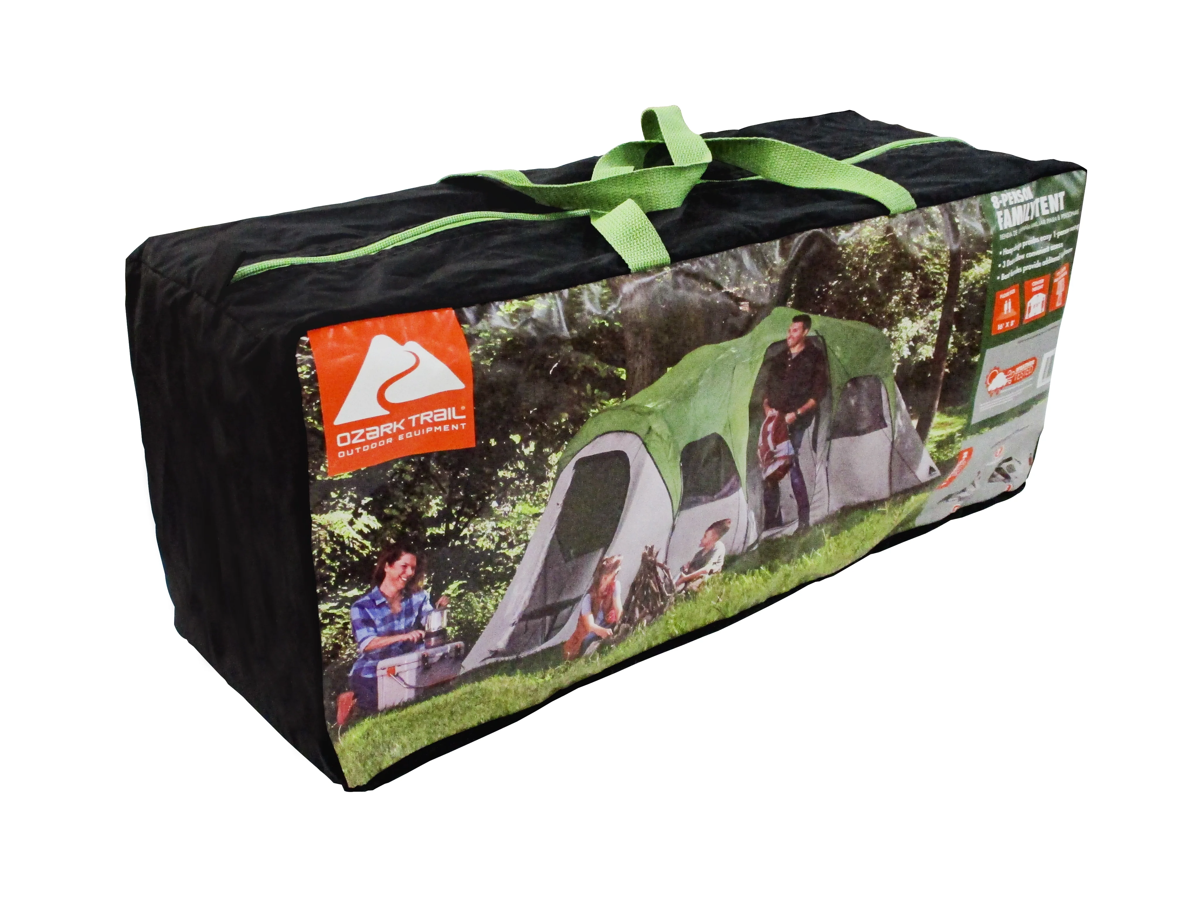 Ozark Trail 8 Person, Clip & Camp Family Tent, 16 x 8 x 78", 23.81 lbs. - image 2
