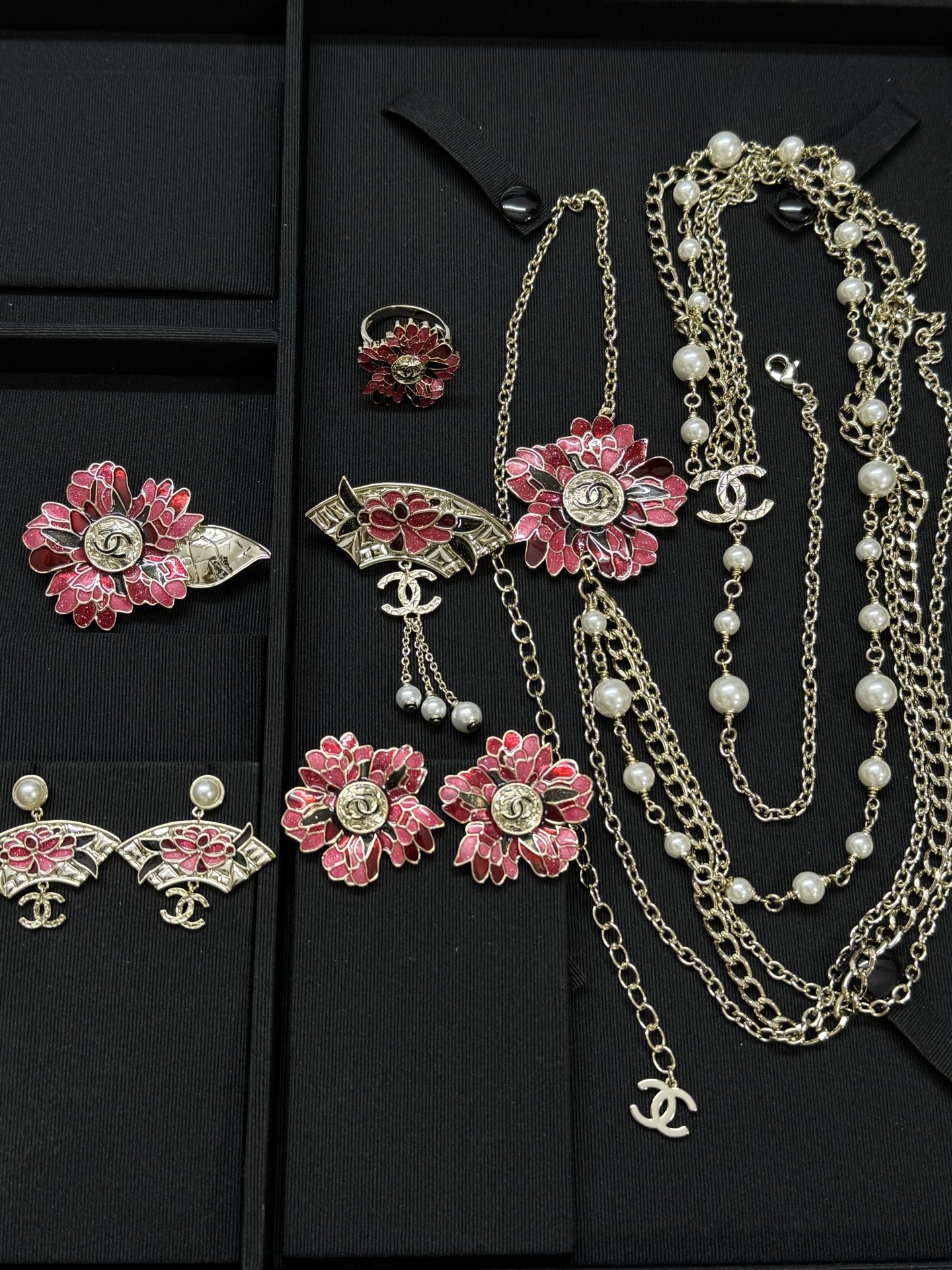 Chanel Flower Multiple Layers Sweater Necklace - Original Replica Club