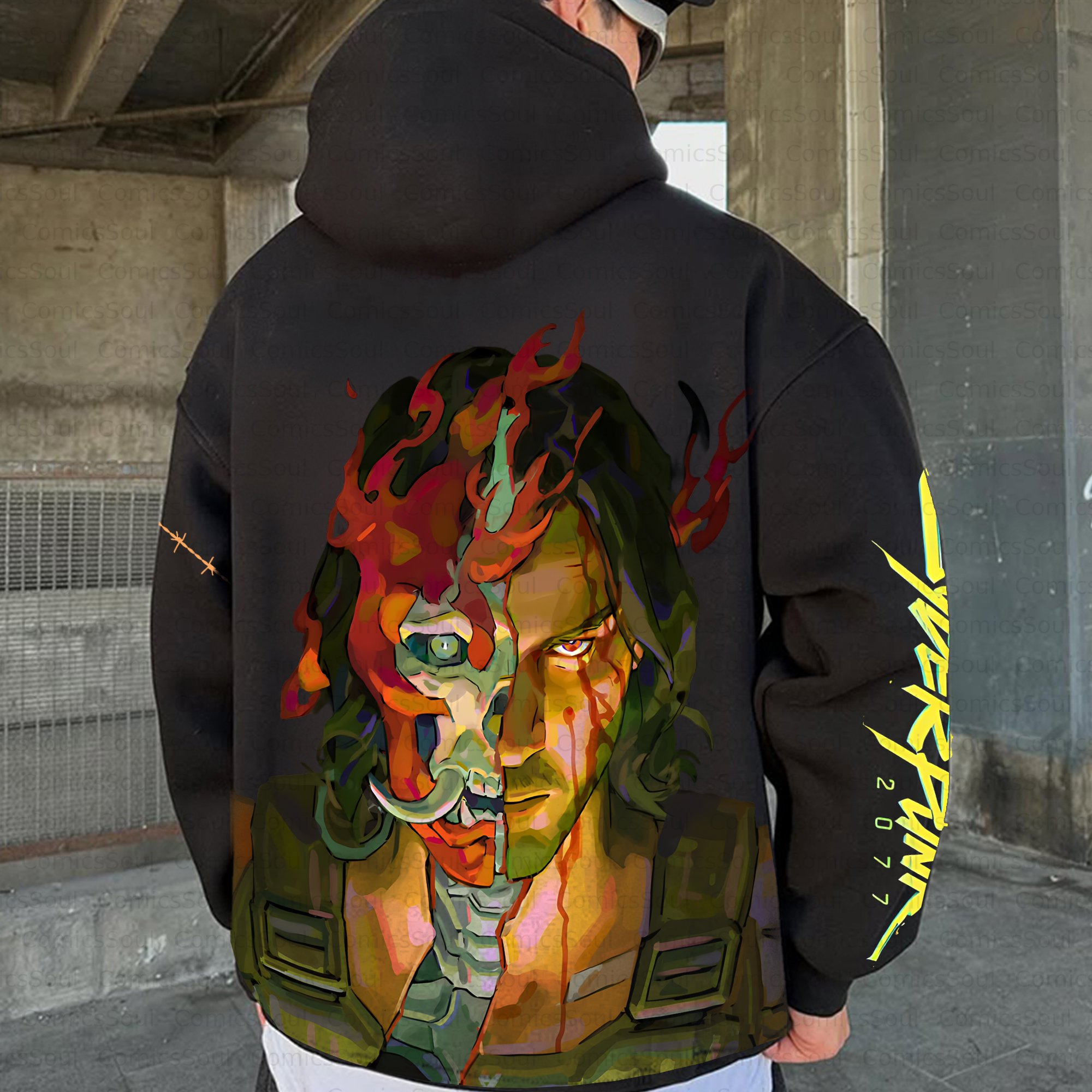 Unisex Anime Inspired Vintage Plush Hoodie