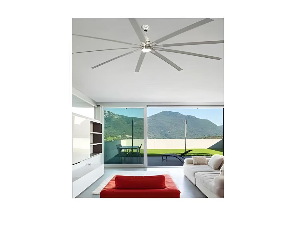 Ventilador Extragrande Dc Manhattan Led Integrado Cct Regulable Faro