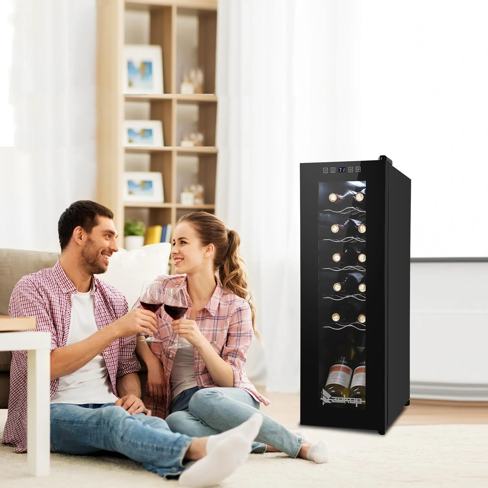 Ktaxon 18 Bottle Compressor Wine Cooler Freestanding Wine Fridge, Fast Cooling, Low Noise - Image 24