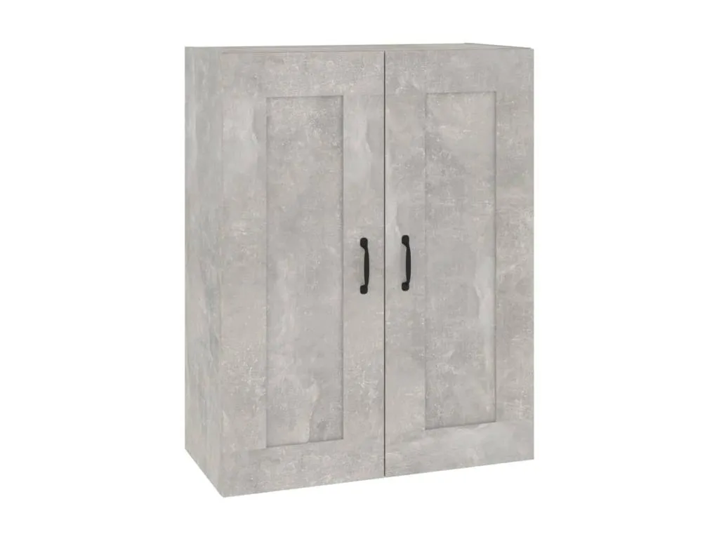 Armario colgante de pared gris hormigón 69.5x32.5x90 cm yzym76981