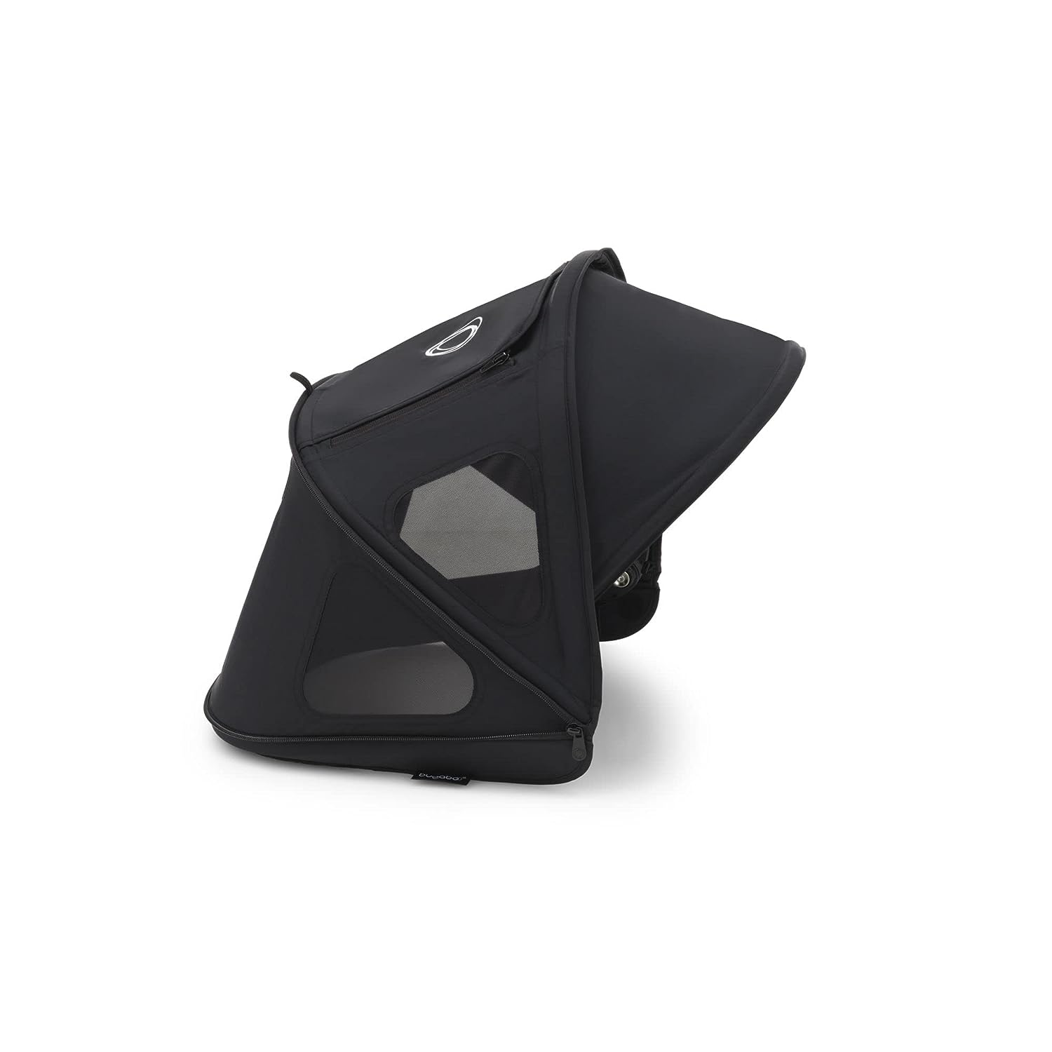 Bugaboo Dragonfly Breezy Sun Canopy Stroller Accessory with UPF 50+ Sun Protection and Ventilation Panels, Midnight Black