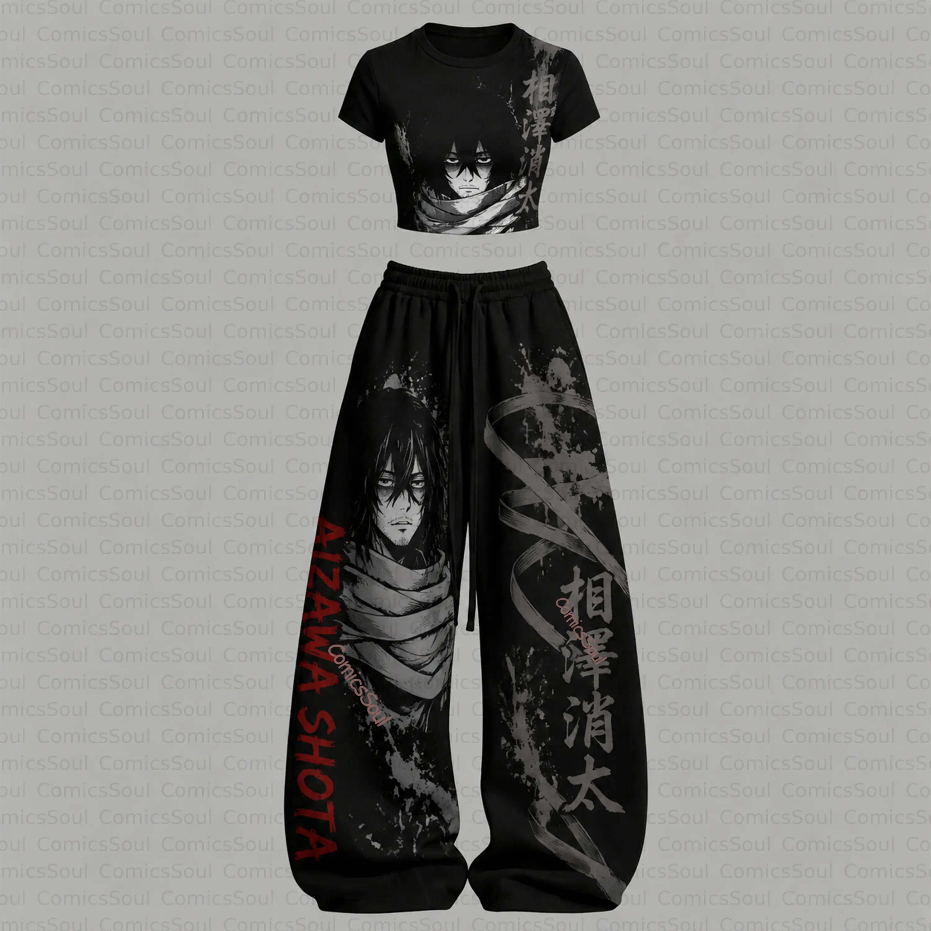 My Hero Academia T-Shirt & Elasticated Trousers Two-Piece Set TeeThreads Sustain the Scene with Custom Apparel