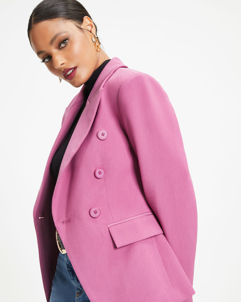 Must Be Baby Pocketed Blazer - Dusty Purple - Se7enfashion