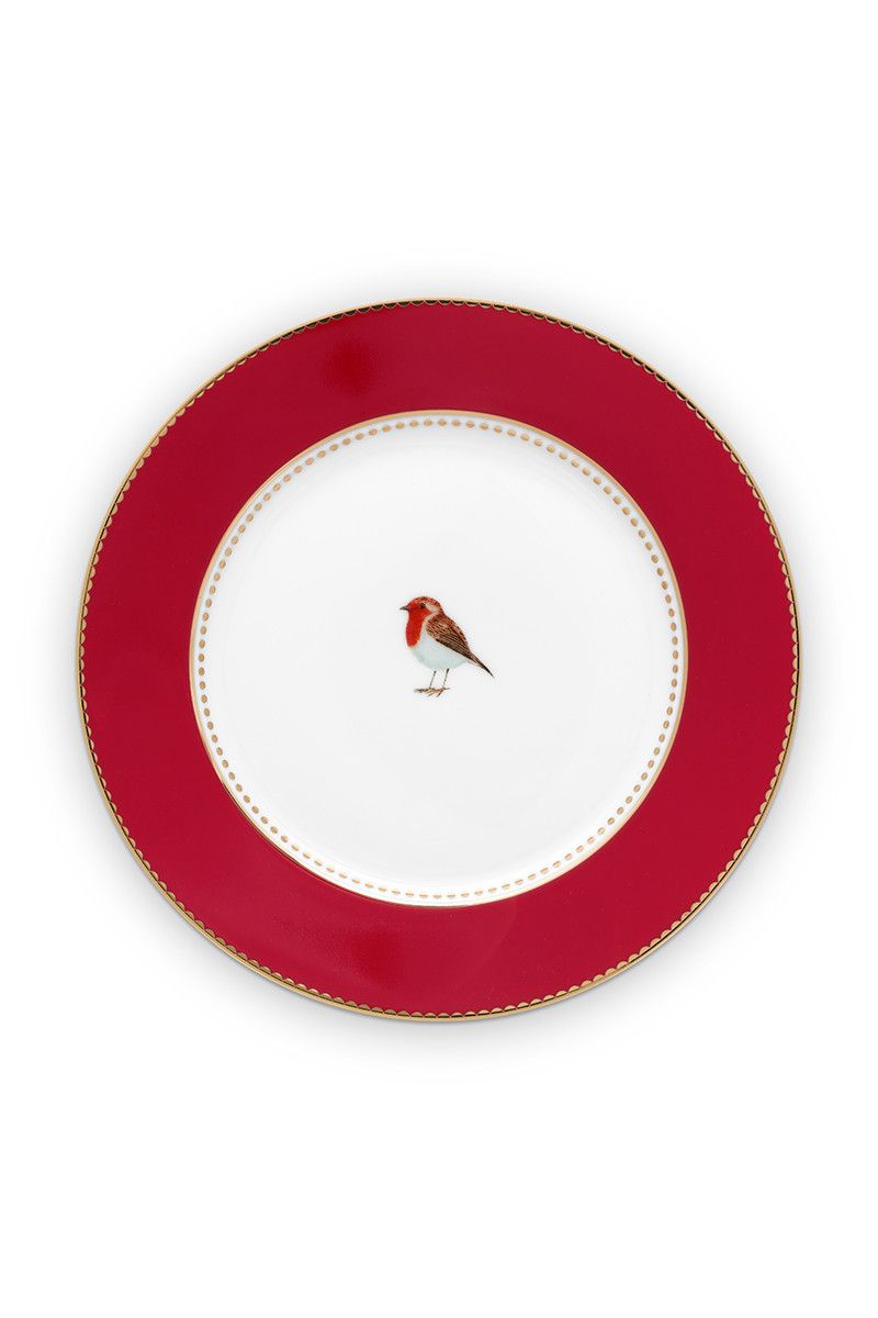 Plate Love Birds Red 17cm
