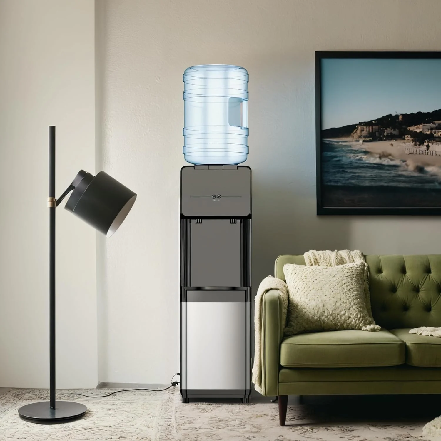 Euhomy Hot Cold Water Dispenser Top Loading Water Dispenser for 3 or 5 Gallon Bottles