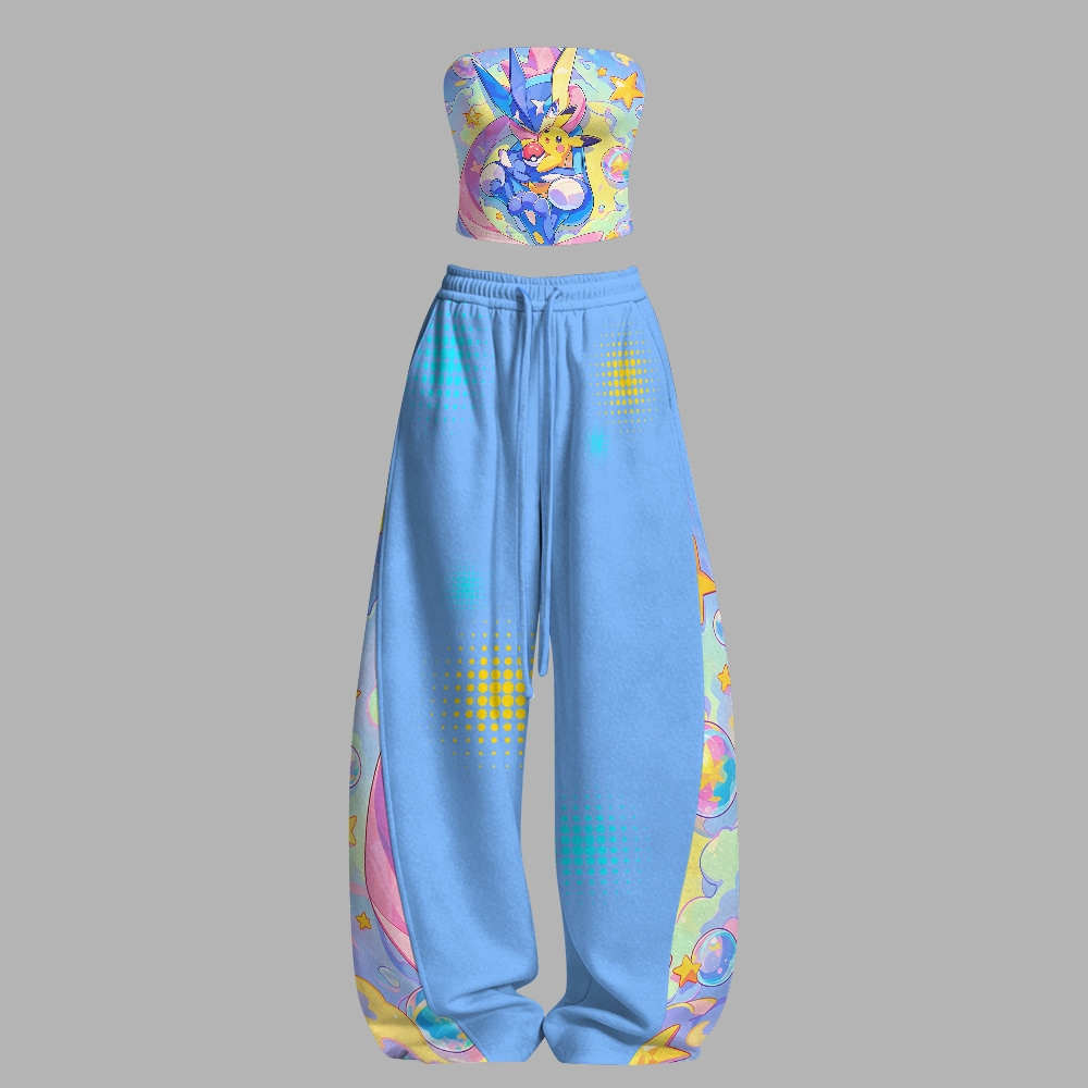 Pokémon Strapless Top  & Elasticated Trousers Two-Piece Set