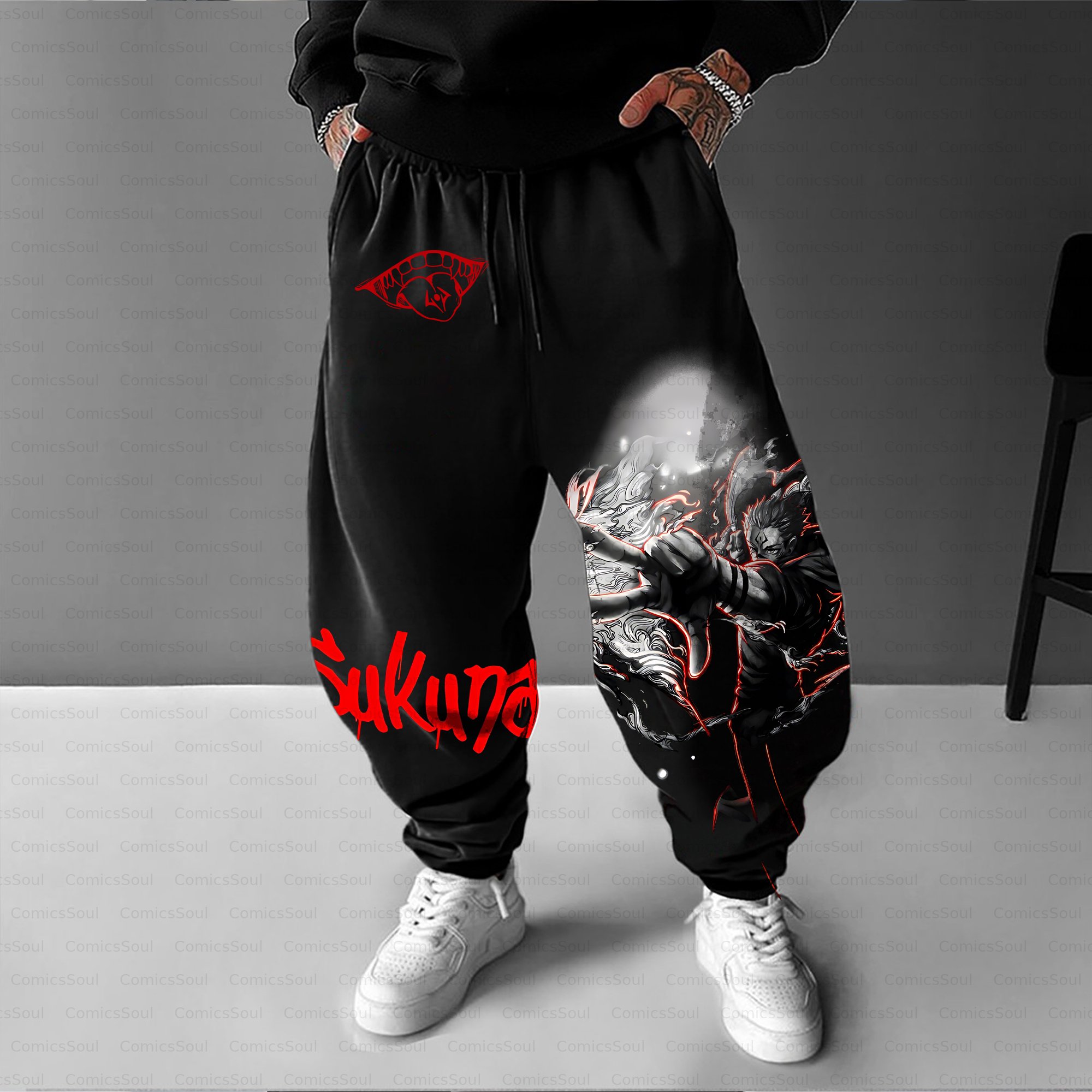 Unisex Casual Anime Streetwear Pant