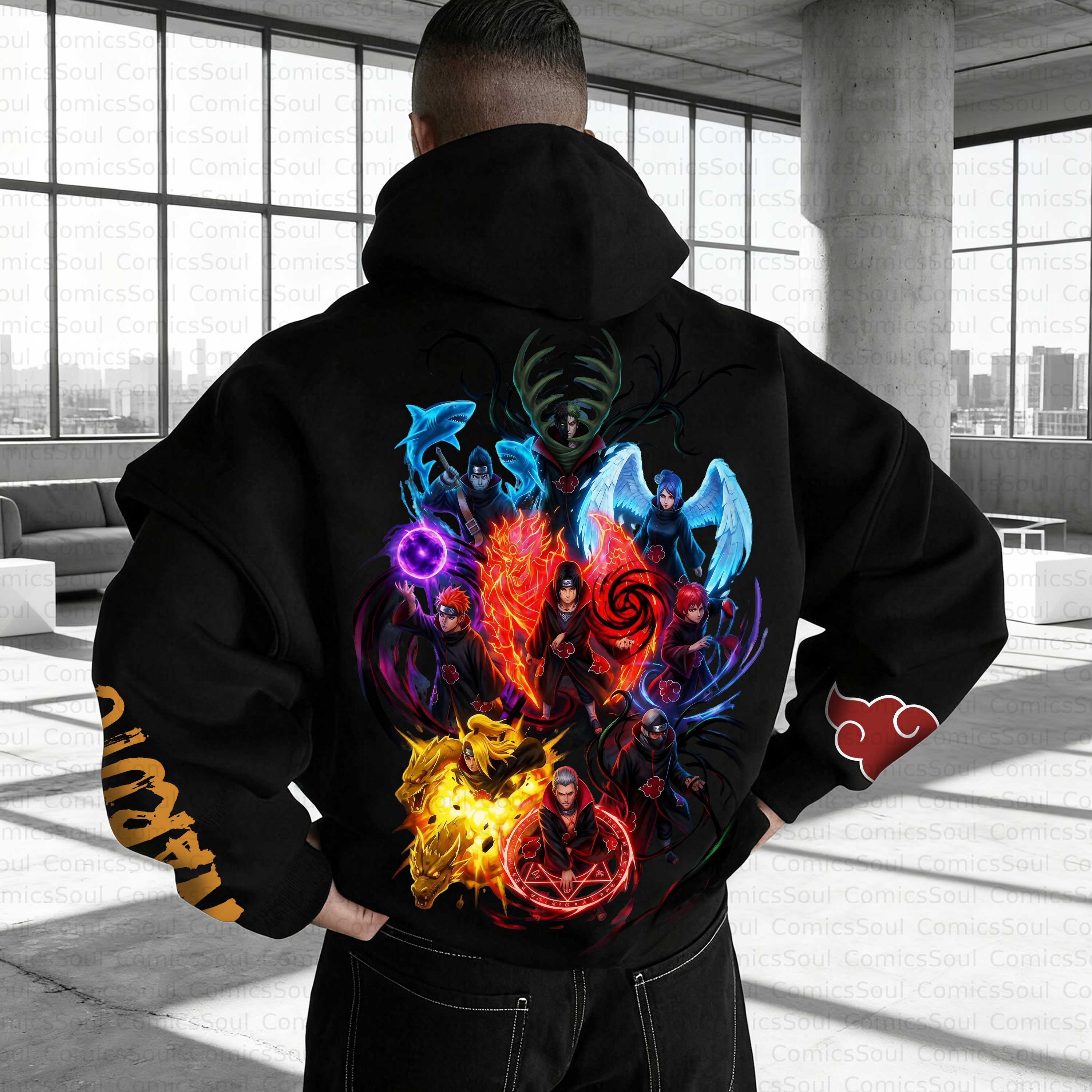 Unisex Anime Inspired Vintage Plush Hoodie