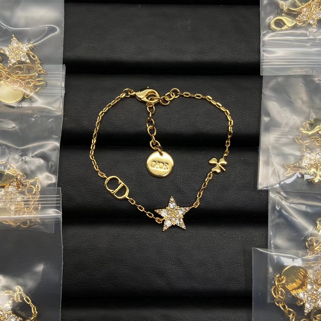 Dior CD Star Four Leaf Clover Bracelet - Original Replica Club
