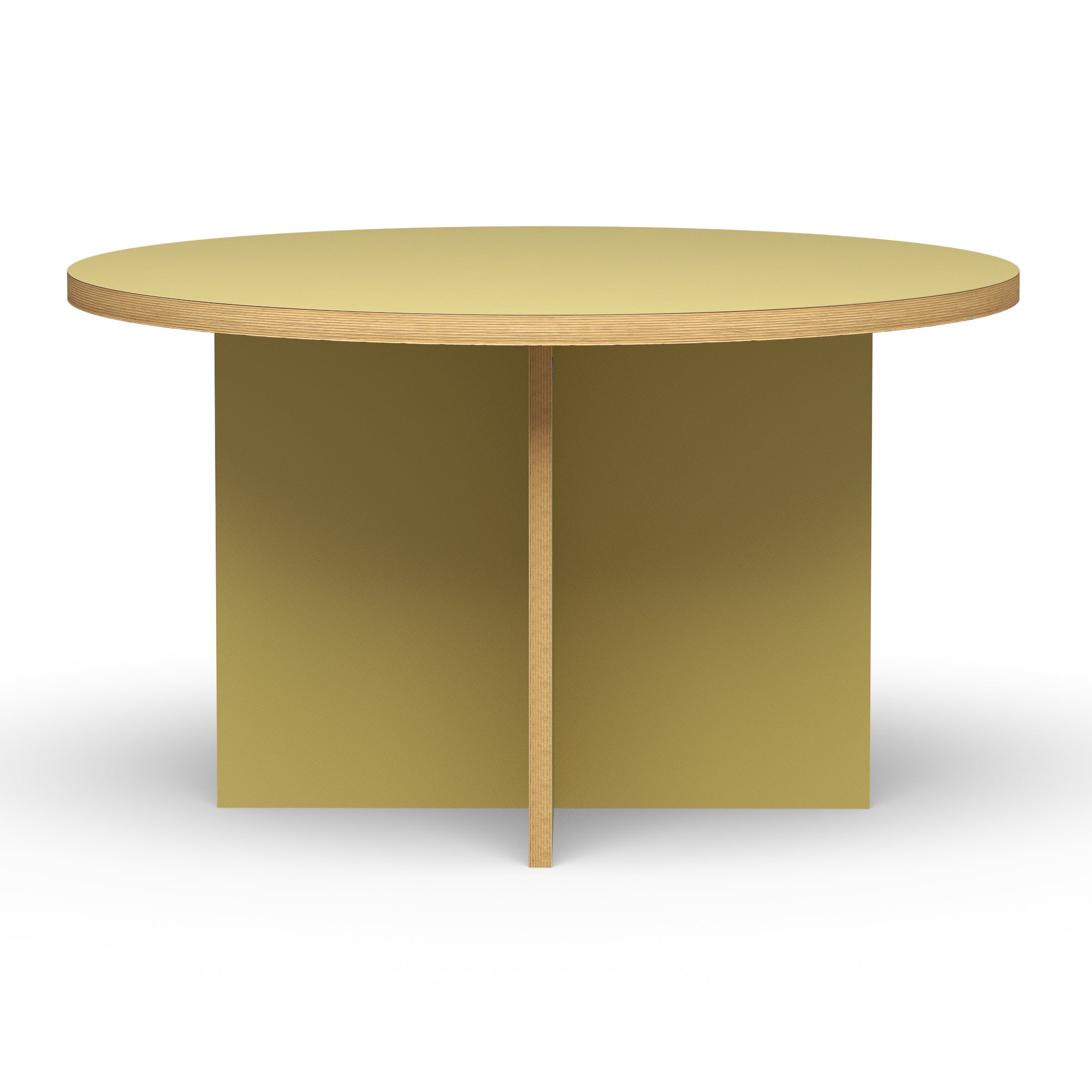 HKliving Dining Table Eettafel - Ø 130 cm - Olive
