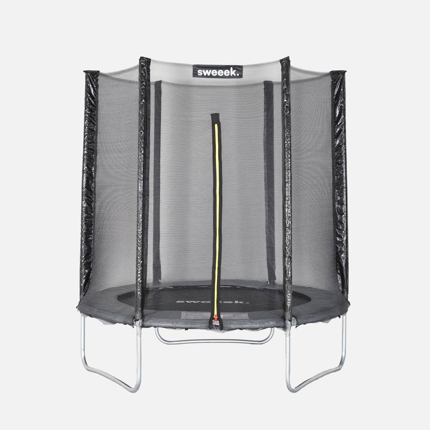 Cassiopee - Cama elástica con protección red, 180cm