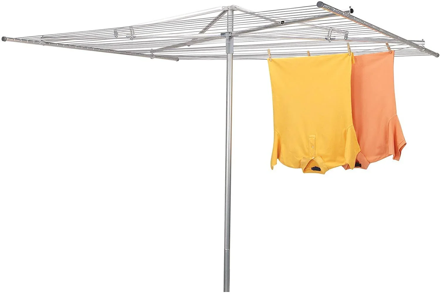 Household Essentials Parallel Clothesline Outdoor Dryer, 30 Lines with 210 Feet of Drying Space, No-Rust Steel
