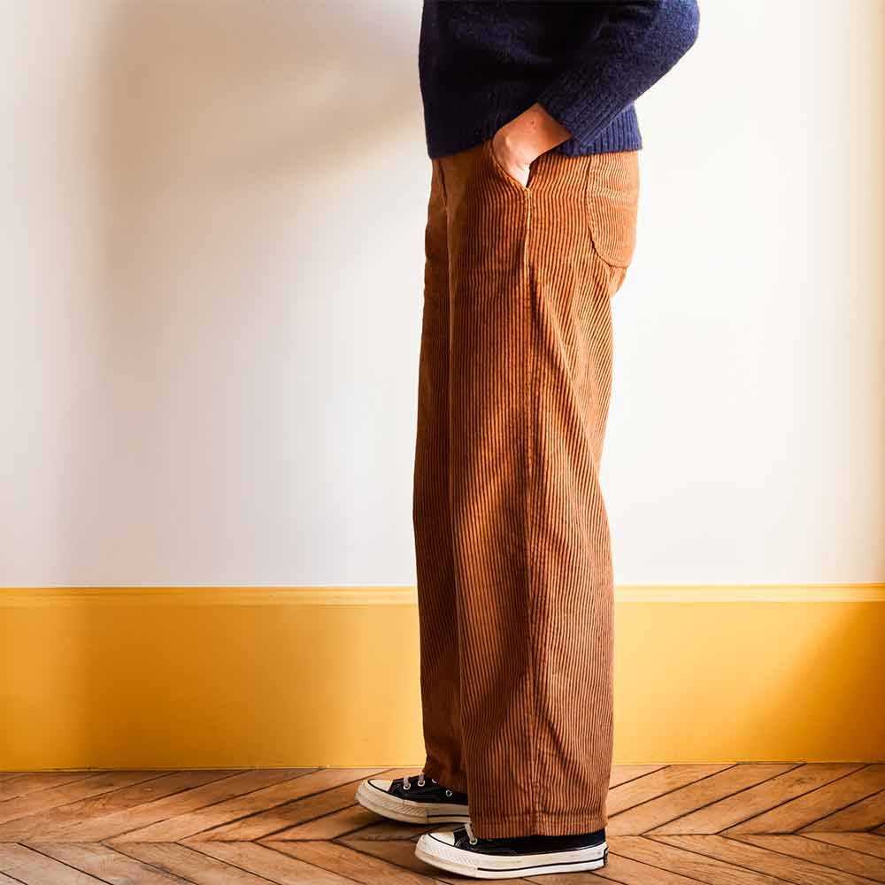 Merci - Pantalon en velours côtelé - Camel