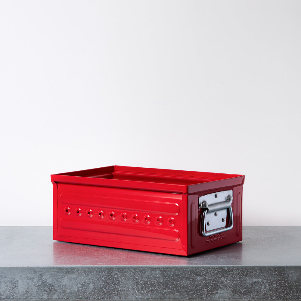 Bac de rangement à poignées - Rouge