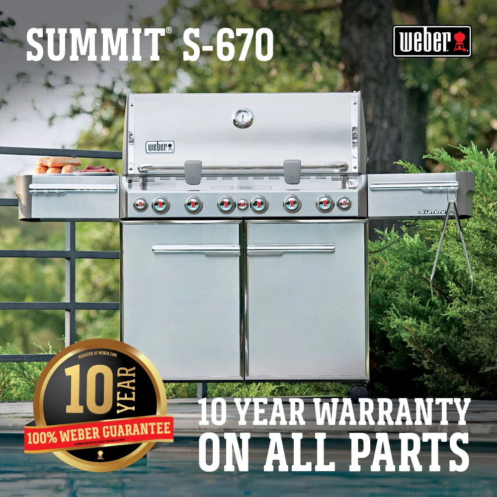Weber Summit S-670 Liquid Propane Gas Grill - Image 5