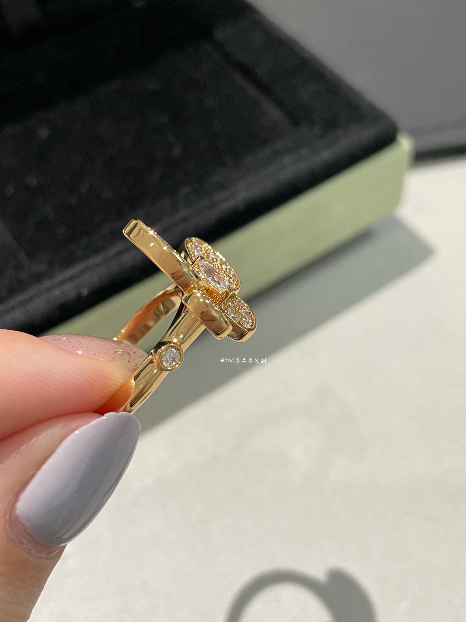 VCA Full Diamond Butterfly Ring - Original Replica Club