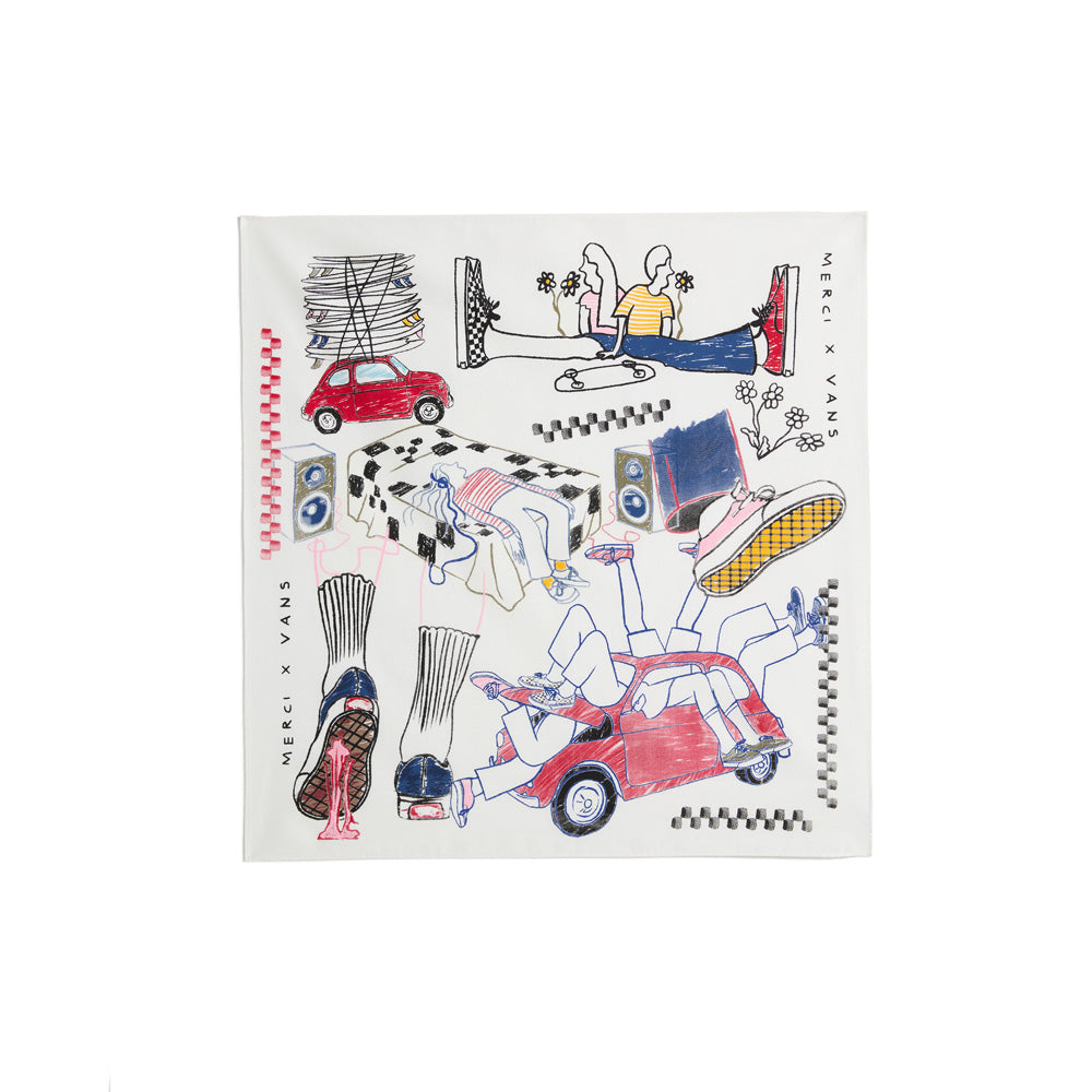 Vans x Merci - Bandana Elegance Du Desordre  - Blanc