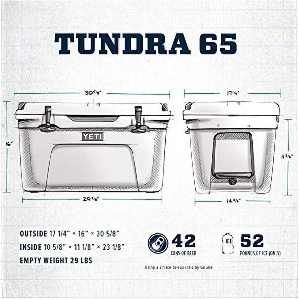 YETI Tundra 65 Cooler, Aquifer Blue - Image 2
