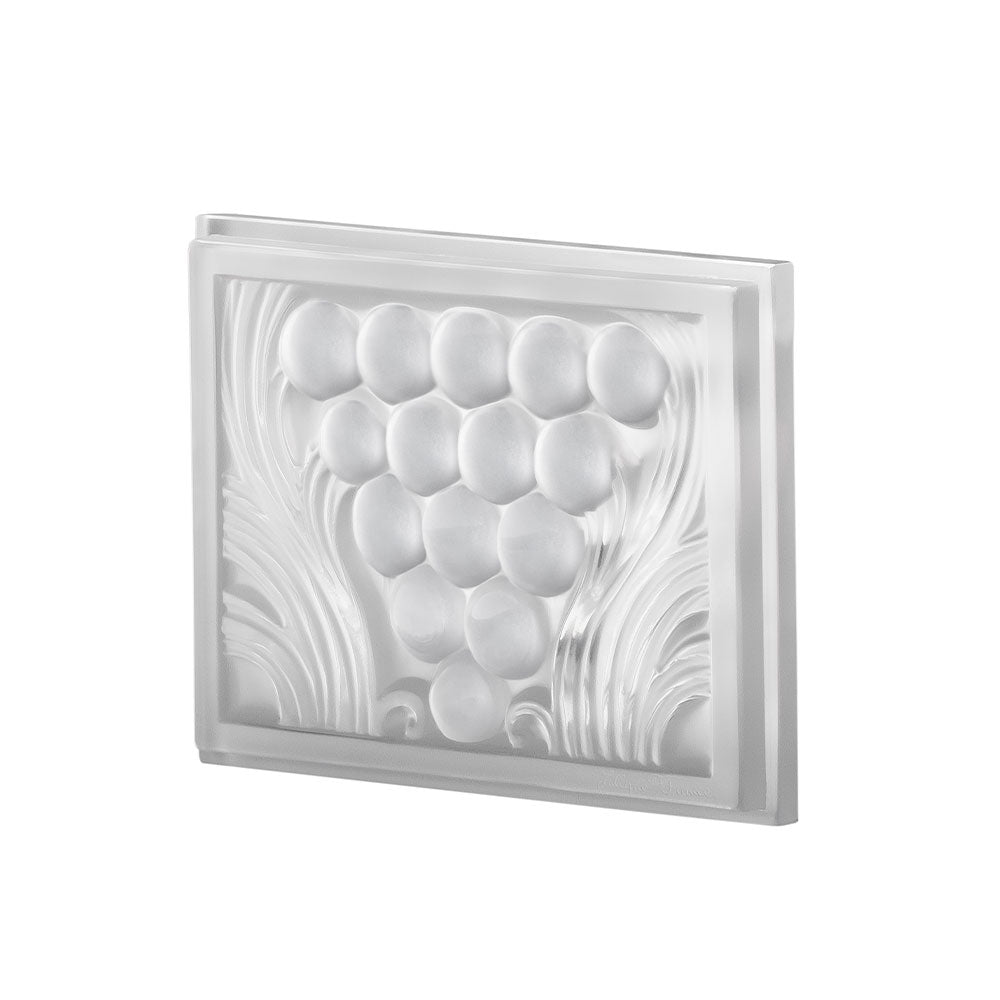 PANNEAU DÉCORATIF RAISINS - CRISTAL INCOLORE, NON MIROITÉ