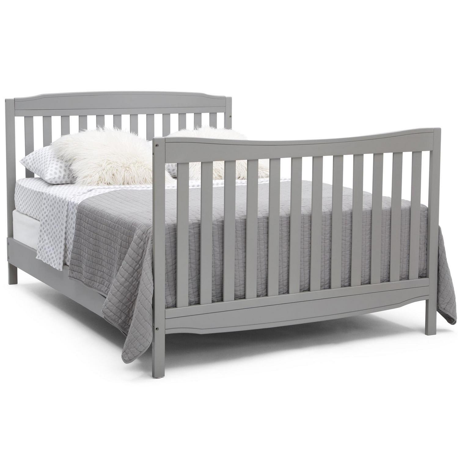 Delta Children Mason 6-in-1 Convertible Crib and Changer. Gray - Image 11
