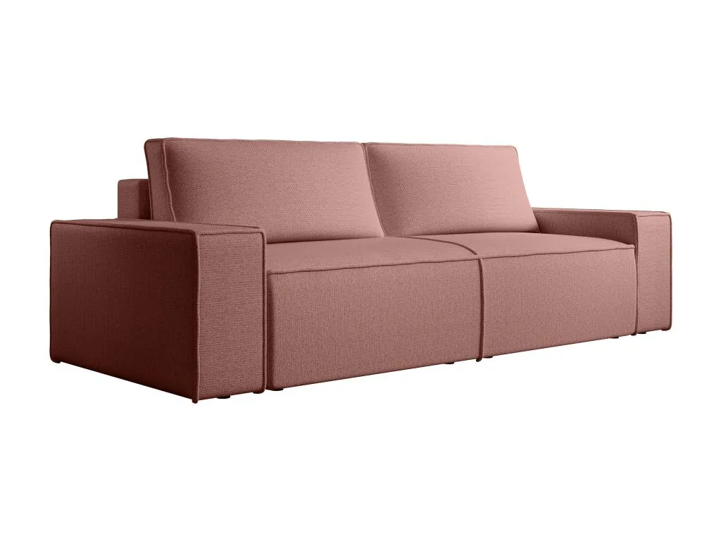 Sofá cama de 4 plazas en terciopelo terracota Nidovia. xbs1804973