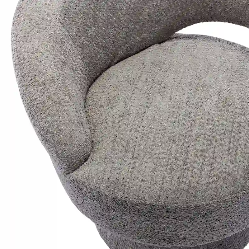 360-Degree Swivel Cuddle Barrel Accent Chairs with Plush Upholstery