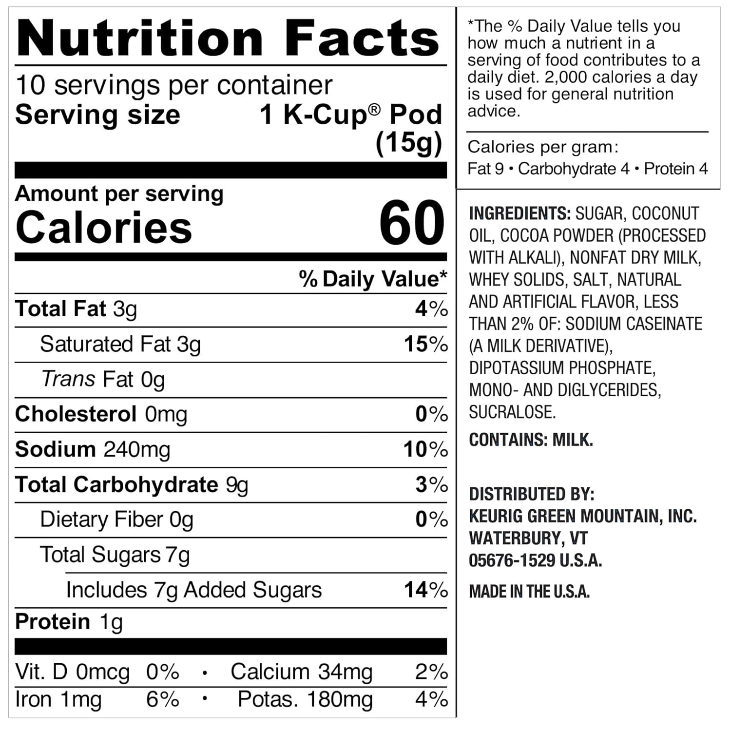 Swiss Miss Peppermint Hot Cocoa. Keurig Single-Serve K-Cup Pods. 60 Count (6 Packs of 10)