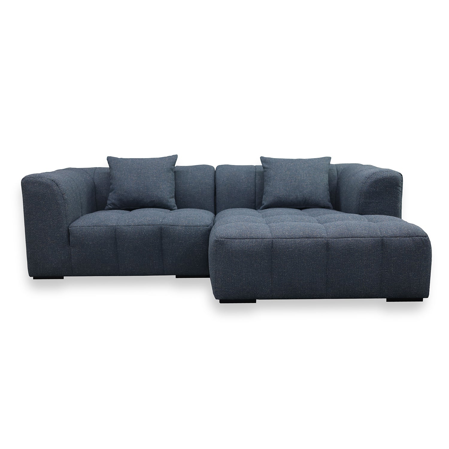 Sofá de 240 cm en azul, diseño derecho f6b60sb21
