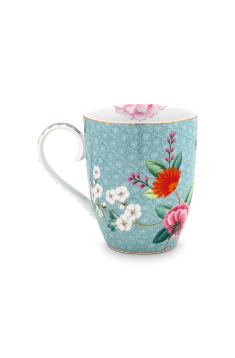 Mug Large Blushing Birds Blue