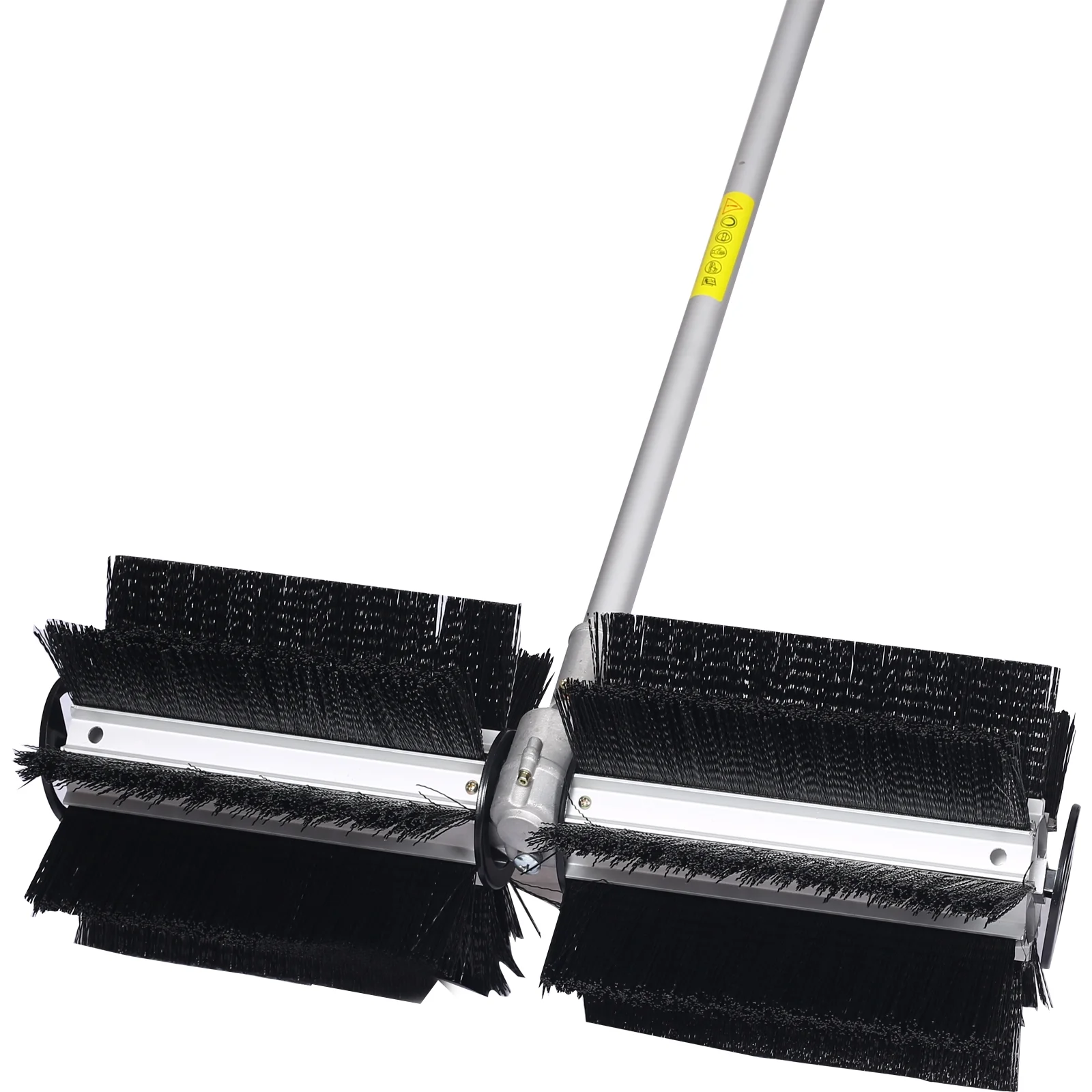 Power Snow Sweeper Brush Machine, 52cc Gasoline Walk-Behind Power Broom for Artificial Lawn Dirt Debris, 24" X 9" Brush, EPA Approved - Image 8