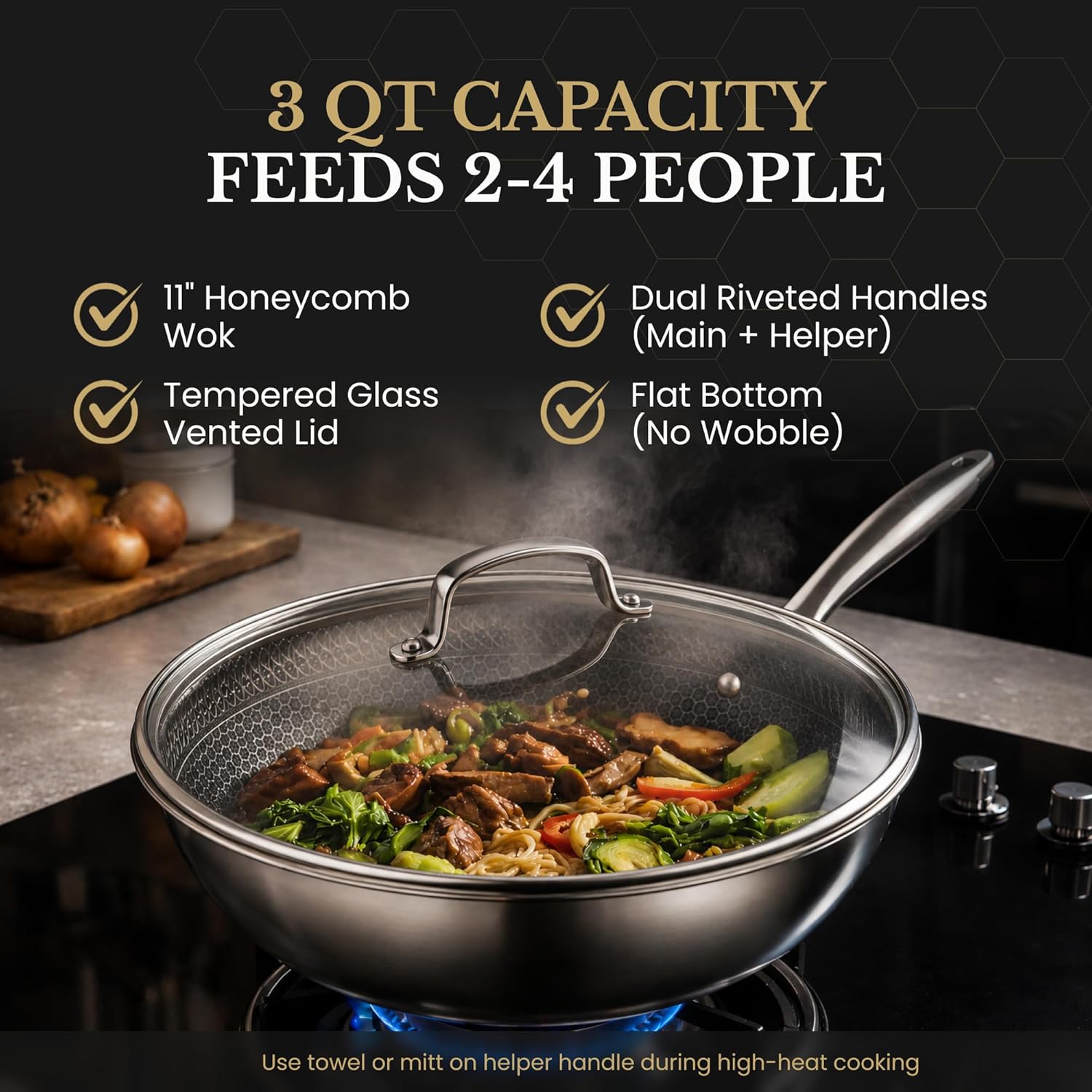 Woks & Stir-Fry Pans Nonstick 11
