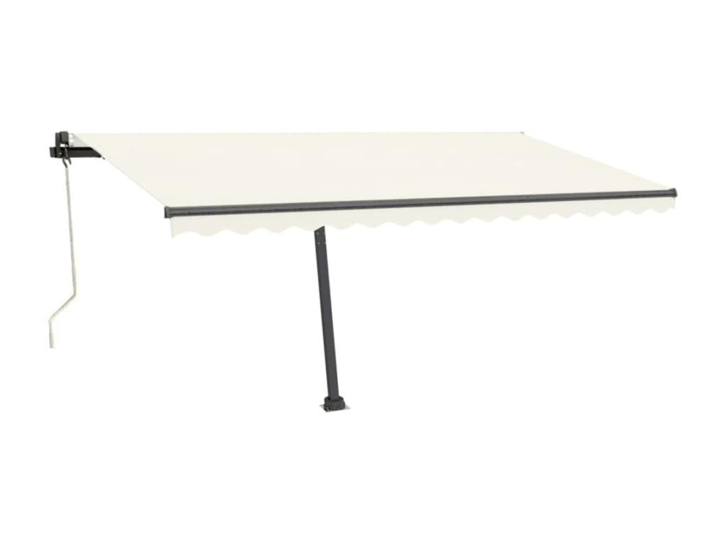 Toldo automático con sensor de viento y LED 450x350 Crema
