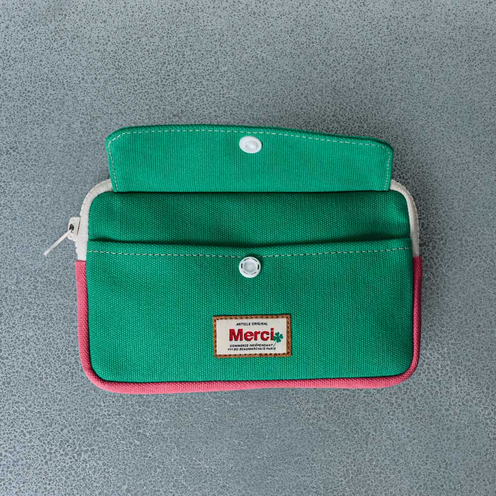 Merci - Porte Monnaie Candide - Menthe & Rose