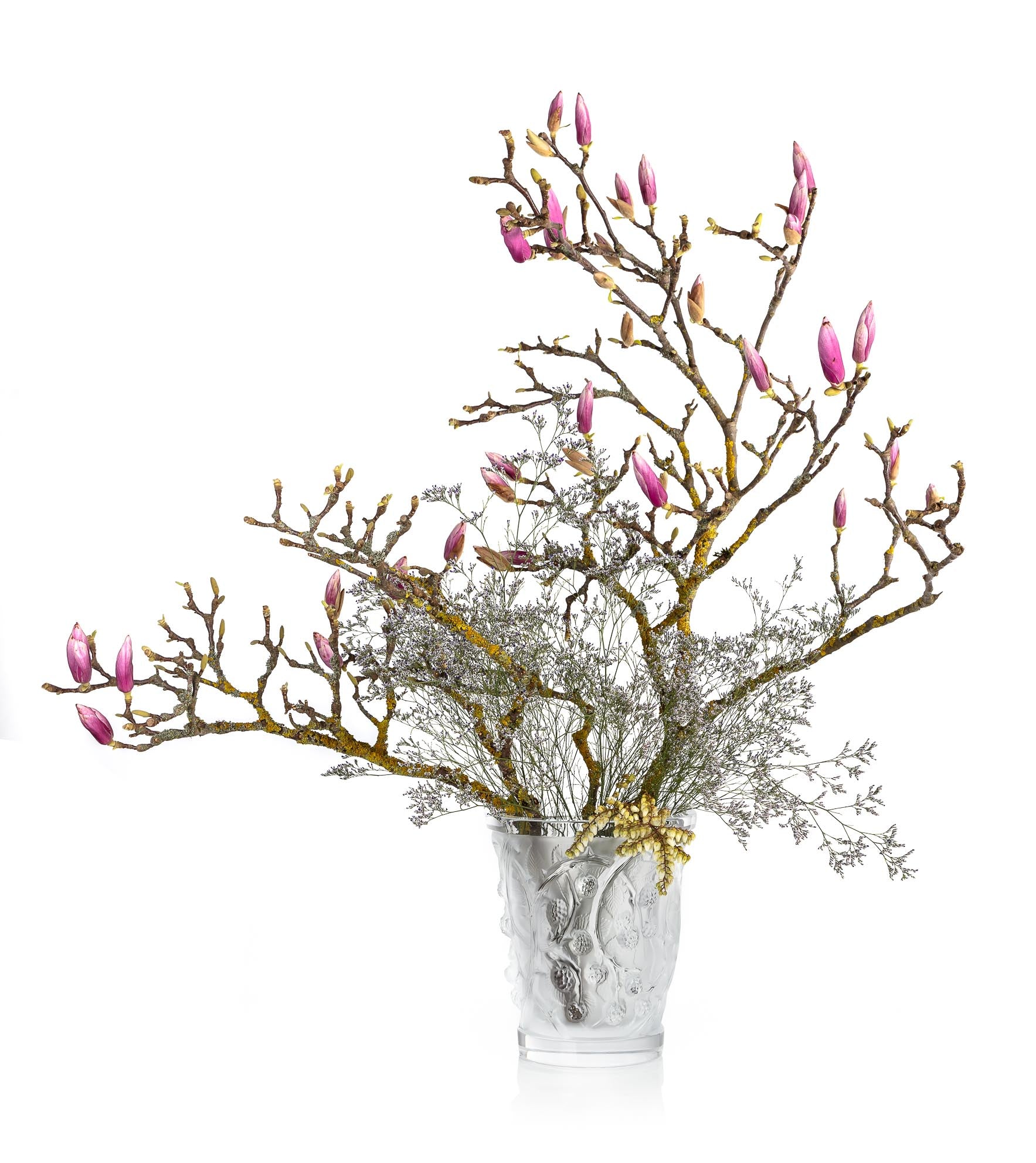 VASE MÛRES MOYEN MODÈLE - CRISTAL INCOLORE