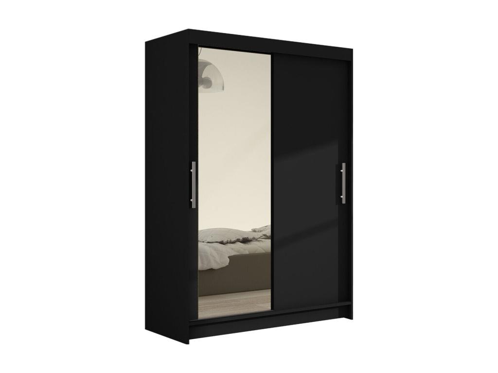 Armario Cozovis 128 - Negro - 200x120x58cm - Puertas de armario Correderas