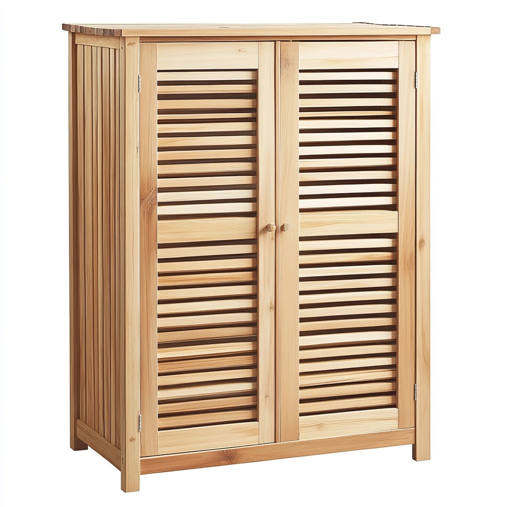 Almacenamiento exterior jardín 83x40x92 cm madera natural organización armario ZV4055131